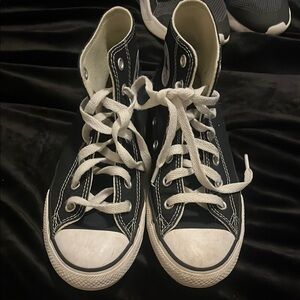 Converse Black and White High-Top Sneakers